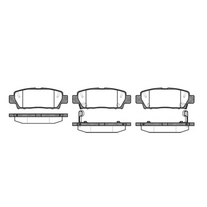 Photo Brake Pad Set, disc brake REMSA 063202