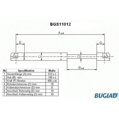 Foto  BUGIAD BGS11012