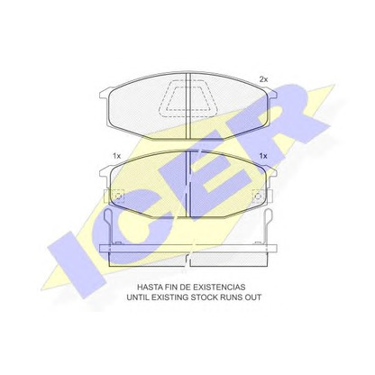 Foto Juego de pastillas de freno ICER 140443