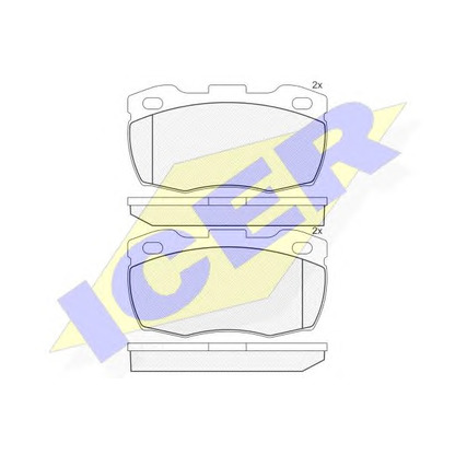 Photo Brake Pad Set, disc brake ICER 141089071