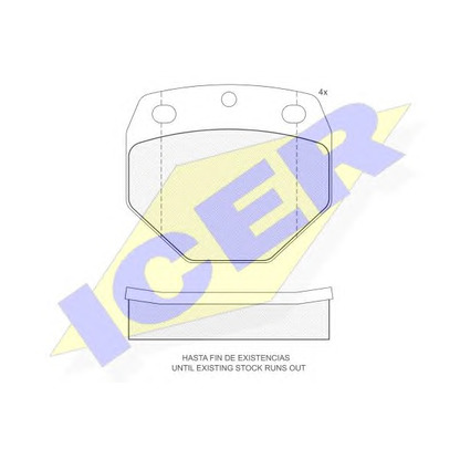 Photo Brake Pad Set, disc brake ICER 150939