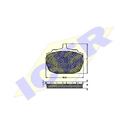 Photo Kit de plaquettes de frein, frein à disque ICER 180233