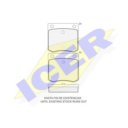 Photo Brake Pad Set, disc brake ICER 180328