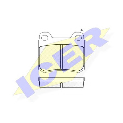 Photo Brake Pad Set, disc brake ICER 180420