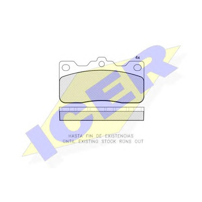 Photo Brake Pad Set, disc brake ICER 180608