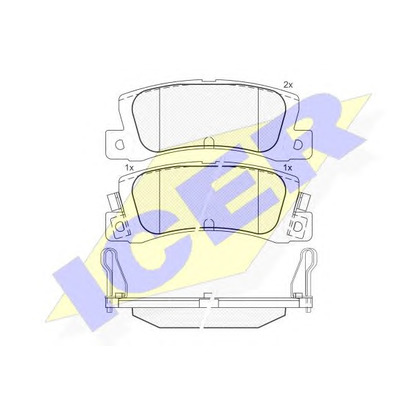 Photo Brake Pad Set, disc brake ICER 180612071