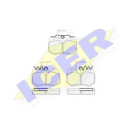 Фото Комплект тормозных колодок, дисковый тормоз ICER 180862