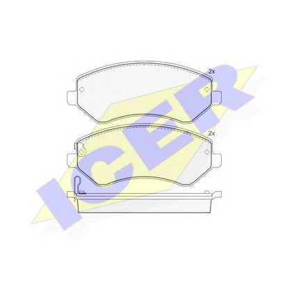 Photo Brake Pad Set, disc brake ICER 181512