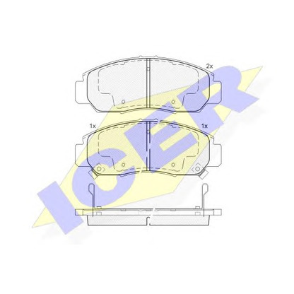 Foto Juego de pastillas de freno ICER 181543