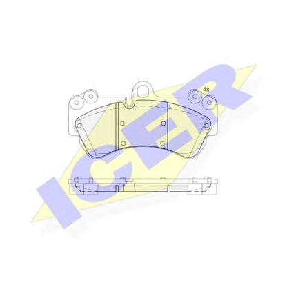 Photo Brake Pad Set, disc brake ICER 181620