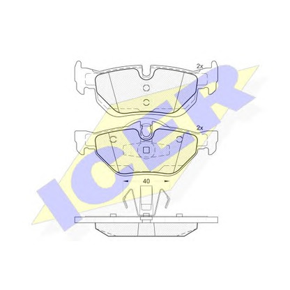 Photo Brake Set, disc brakes ICER 181663