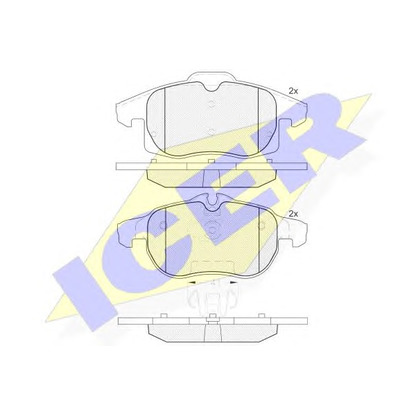 Photo Brake Pad Set, disc brake ICER 181891