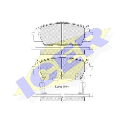 Foto Juego de pastillas de freno ICER 182179