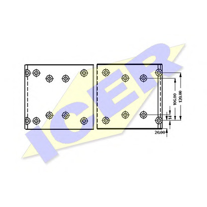 Photo Brake Lining Kit, drum brake ICER 21957900