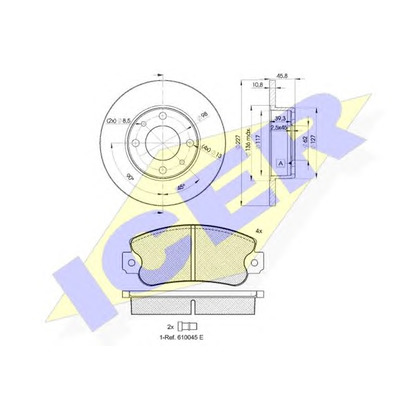 Photo Brake Set, disc brakes ICER 304185812