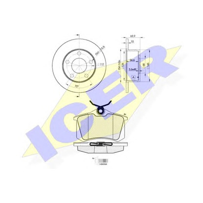 Photo Brake Set, disc brakes ICER 306974060