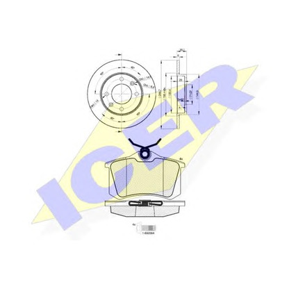 Photo Brake Set, disc brakes ICER 306974746