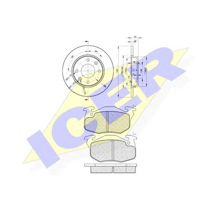 Foto Kit freno, Freno a disco ICER 311204689