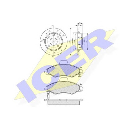 Photo Brake Set, disc brakes ICER 312291064