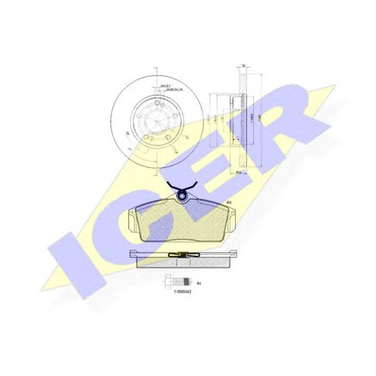 Photo Brake Set, disc brakes ICER 312901057