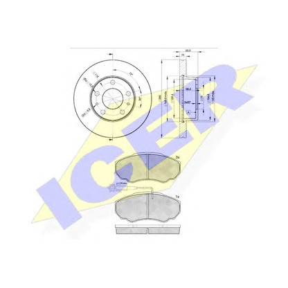 Foto Bremsensatz, Scheibenbremse ICER 315234681