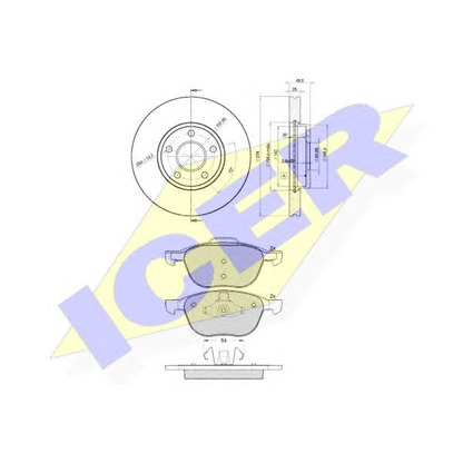 Foto Bremsensatz, Scheibenbremse ICER 316173963