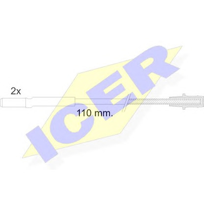 Фото Сигнализатор, износ тормозных колодок ICER 610016EC