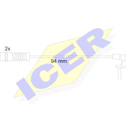 Foto Warnkontakt, Bremsbelagverschleiß ICER 610056EC