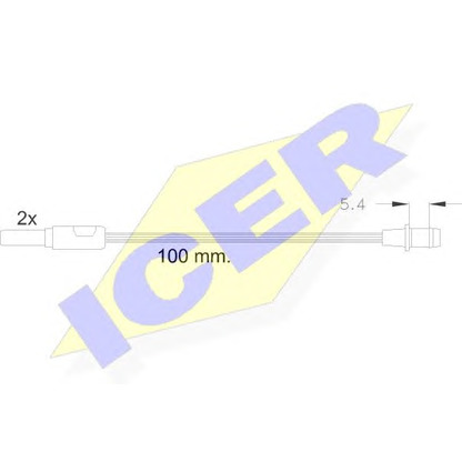 Фото Сигнализатор, износ тормозных колодок ICER 610085EC