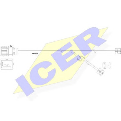 Foto Contacto de aviso, desgaste de los frenos ICER 610304EC