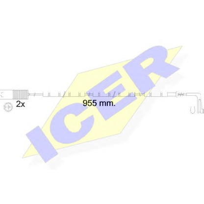 Foto Warnkontakt, Bremsbelagverschleiß ICER 610541EC