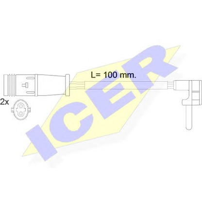 Foto Contacto de aviso, desgaste de los frenos ICER 610548EC