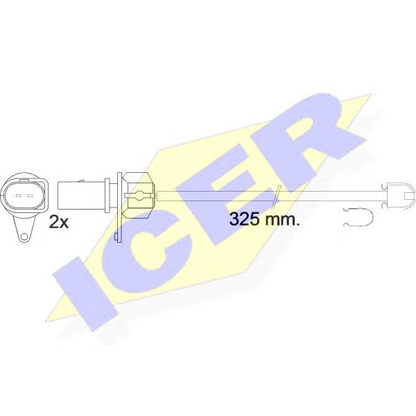 Foto Warnkontakt, Bremsbelagverschleiß ICER 610573EC