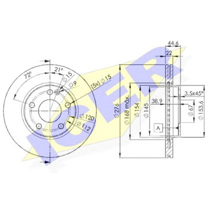 Photo Brake Disc ICER 78BD01112