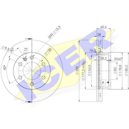 Photo Brake Disc ICER 78BD01902