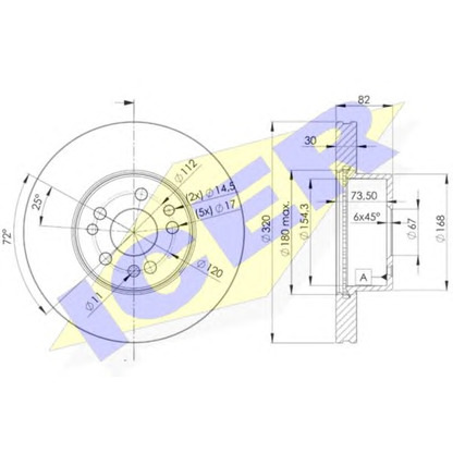 Photo Brake Disc ICER 78BD02122