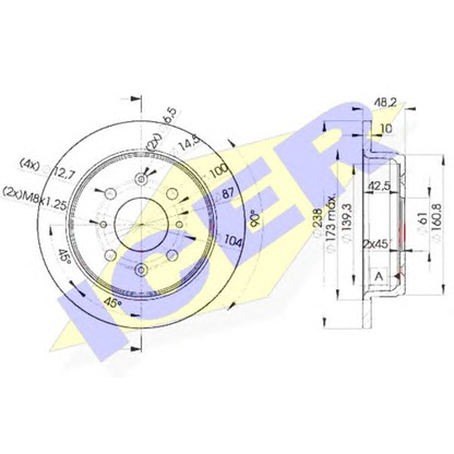 Photo Brake Disc ICER 78BD08172