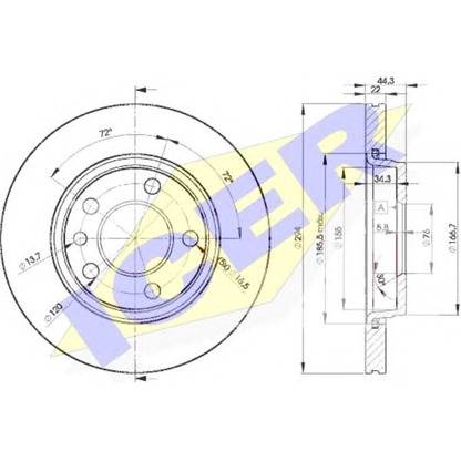 Photo Brake Disc ICER 78BD30212