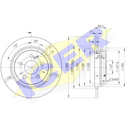 Foto Disco de freno ICER 78BD30552