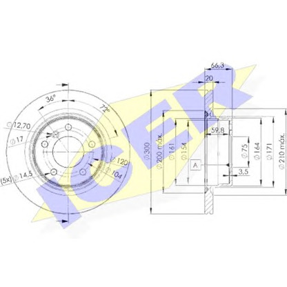 Foto Disco de freno ICER 78BD34062