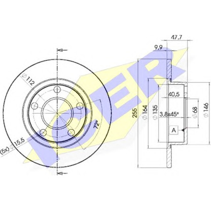 Photo Brake Disc ICER 78BD40622