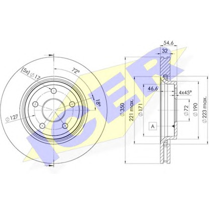 Photo Disque de frein ICER 78BD51522