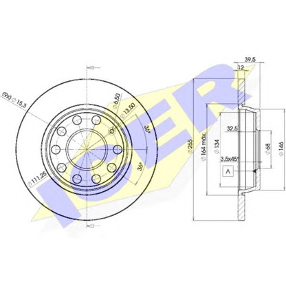 Photo Brake Disc ICER 78BD53092