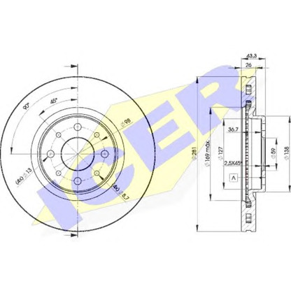 Photo Brake Disc ICER 78BD55462