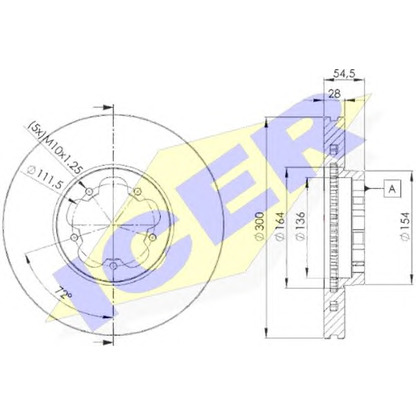 Photo Brake Disc ICER 78BD56302