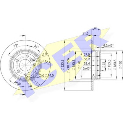 Photo Brake Disc ICER 78BD99002