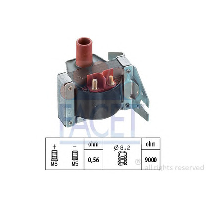 Photo Ignition Coil FACET 96080