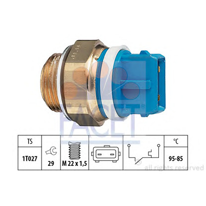 Photo Temperature Switch, radiator fan FACET 75122