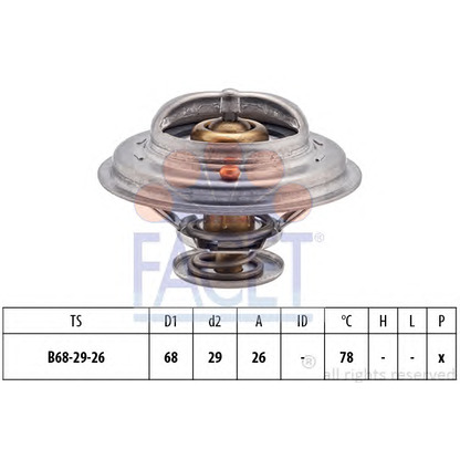 Foto Termostato, refrigerante FACET 78502S