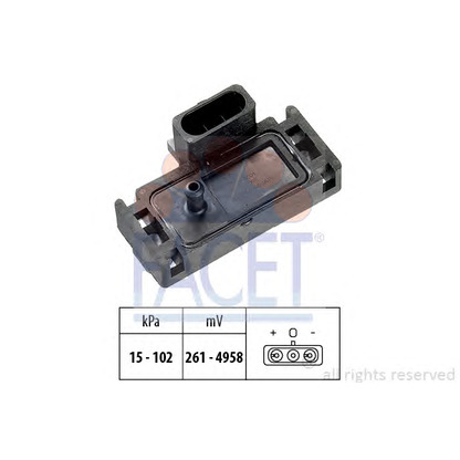 Photo Sensor, intake manifold pressure FACET 103001